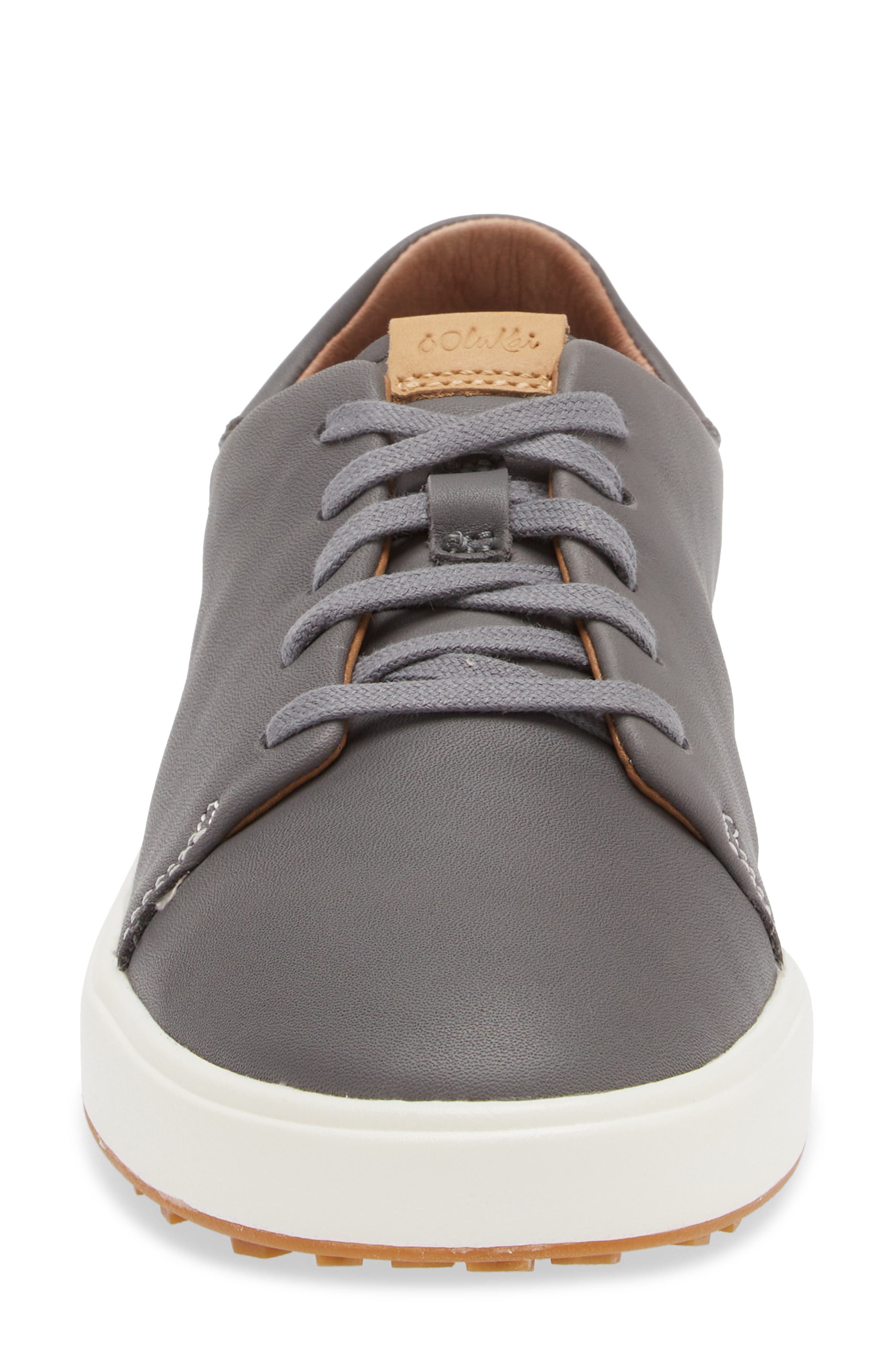 OluKai Wailea Waterproof Spikeless Golf Shoe, Alternate, color, Stone/ Stone