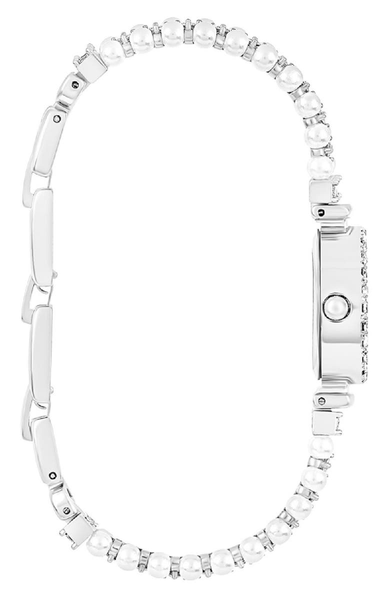 Danecraft Mother-of-Pearl Quartz Bracelet Watch, 25mm, Alternate, color, Silver
