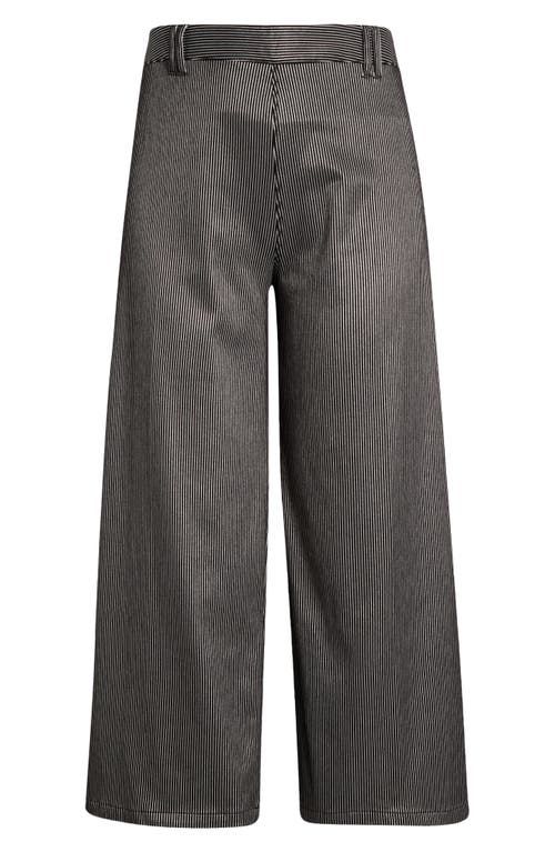 Lyssé Lysse Darlene Stripe High Waist Wide Leg Pants In Gray