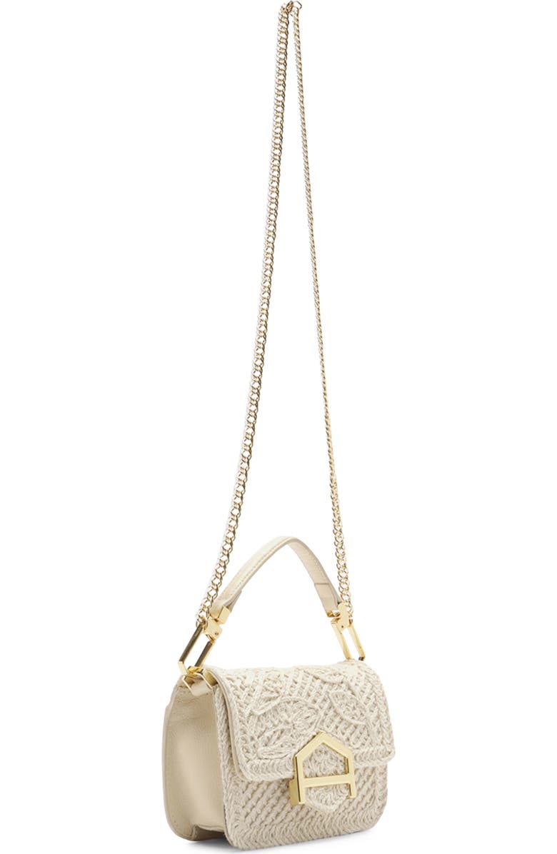 Arezzo Lucy Small Open Stitch Crossbody Bag, Alternate, color, Panacota/ Cru