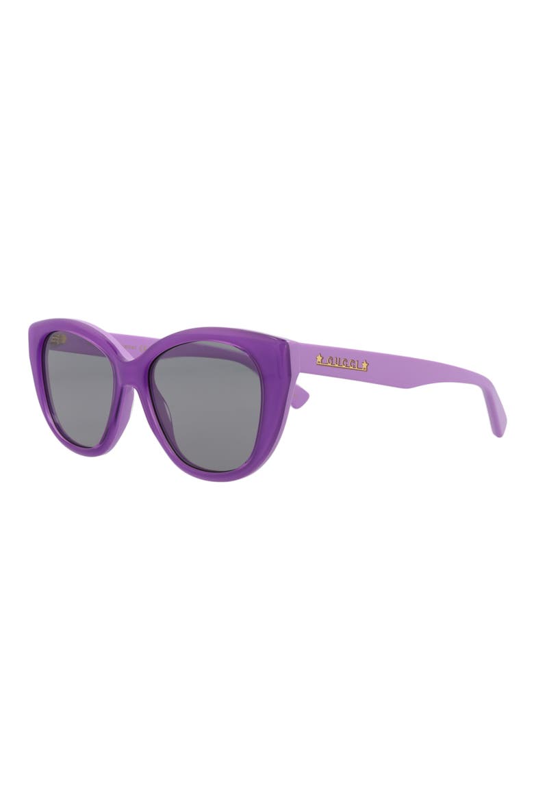 54mm Cat Eye Sunglasses, Alternate, color, VIOLET VIOLET GREY