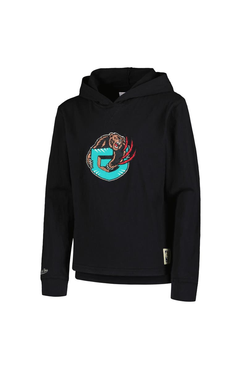 Mitchell & Ness Youth Mitchell & Ness Black Vancouver Grizzlies Hardwood Classics Legendary Slub Lightweight Pullover Hoodie, Alternate, color, Black