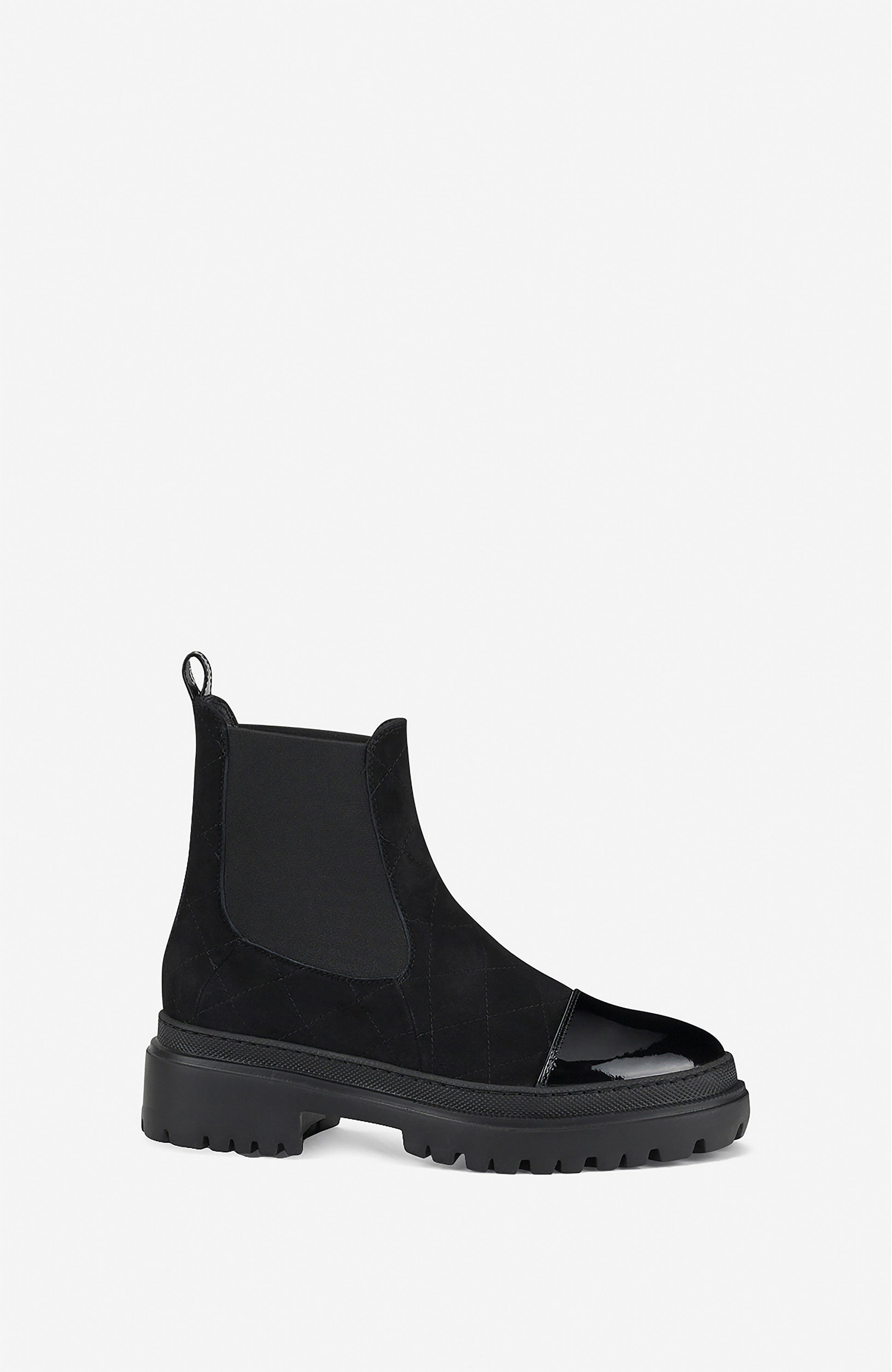 AGL Mary Beat Quilted Ankle Boot, Main, color, Black