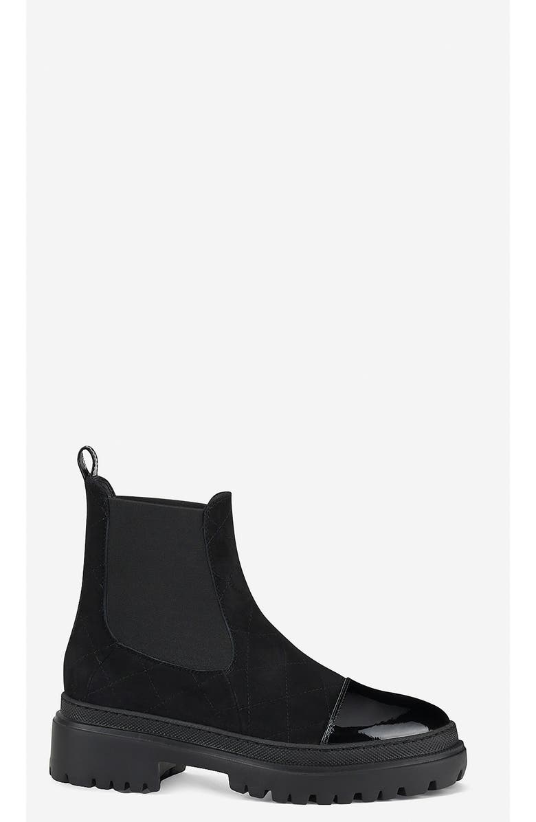 AGL Mary Beat Quilted Ankle Boot, Main, color, Black