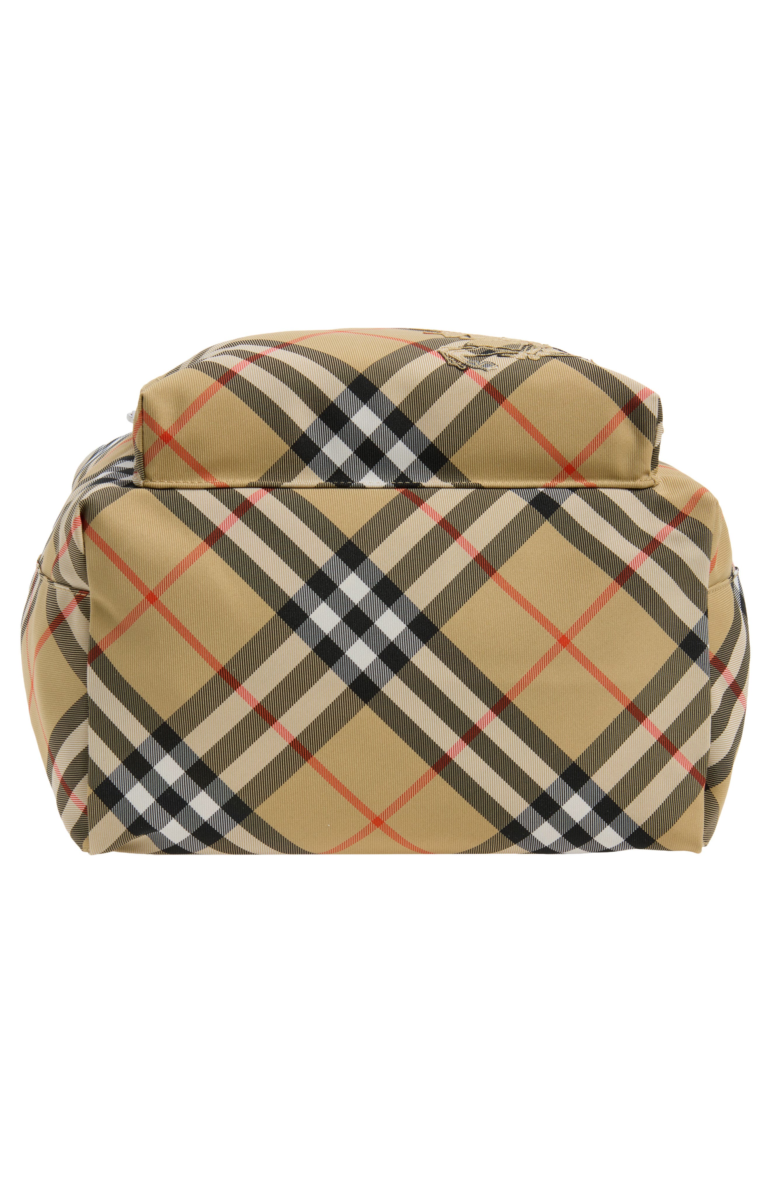 Burberry Classics Check Backpack, Alternate, color, Sand