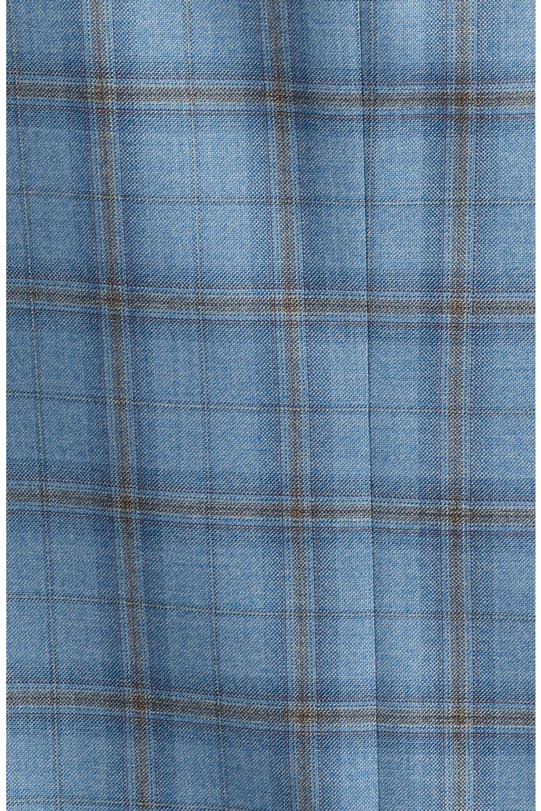 Midland Contemporary Fit Light Blue Plaid Super 120s Wool Sport Coat, Alternate, color, LIGHT BLUE