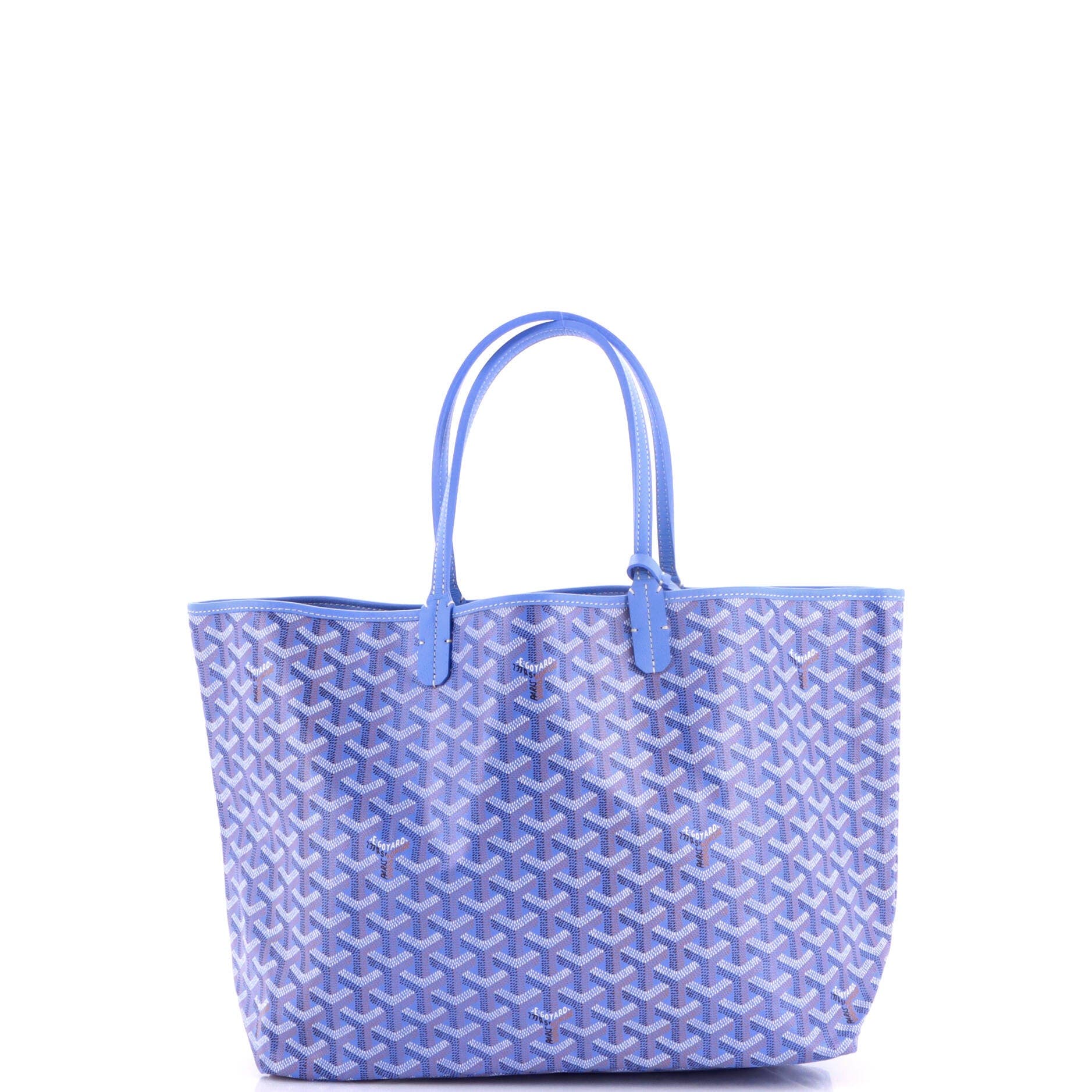 Saint Louis Reversible Tote Coated Canvas and Printed Canvas PM, Alternate, color, Blue