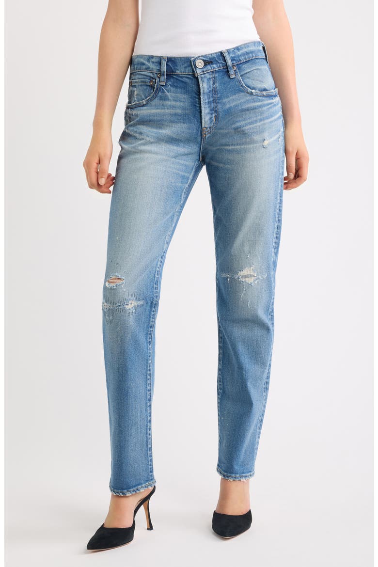 Bridgeville Slim Straight Jeans, Main, color, BLUE