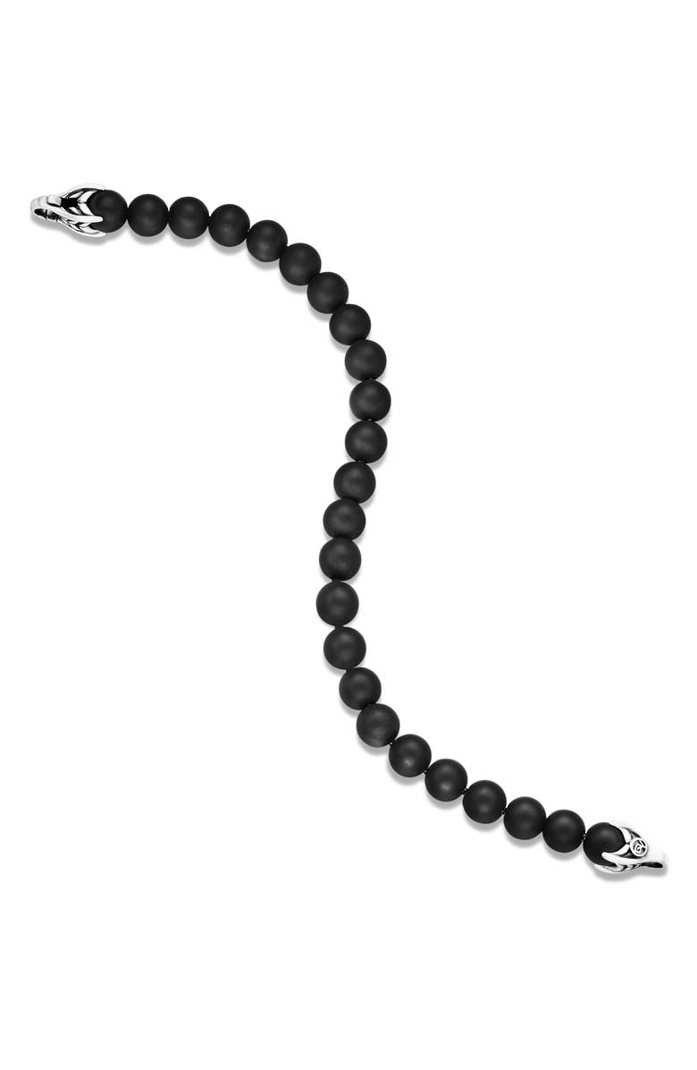 David Yurman Men's Spiritual Beads Bracelet, Alternate, color, Black Onyx