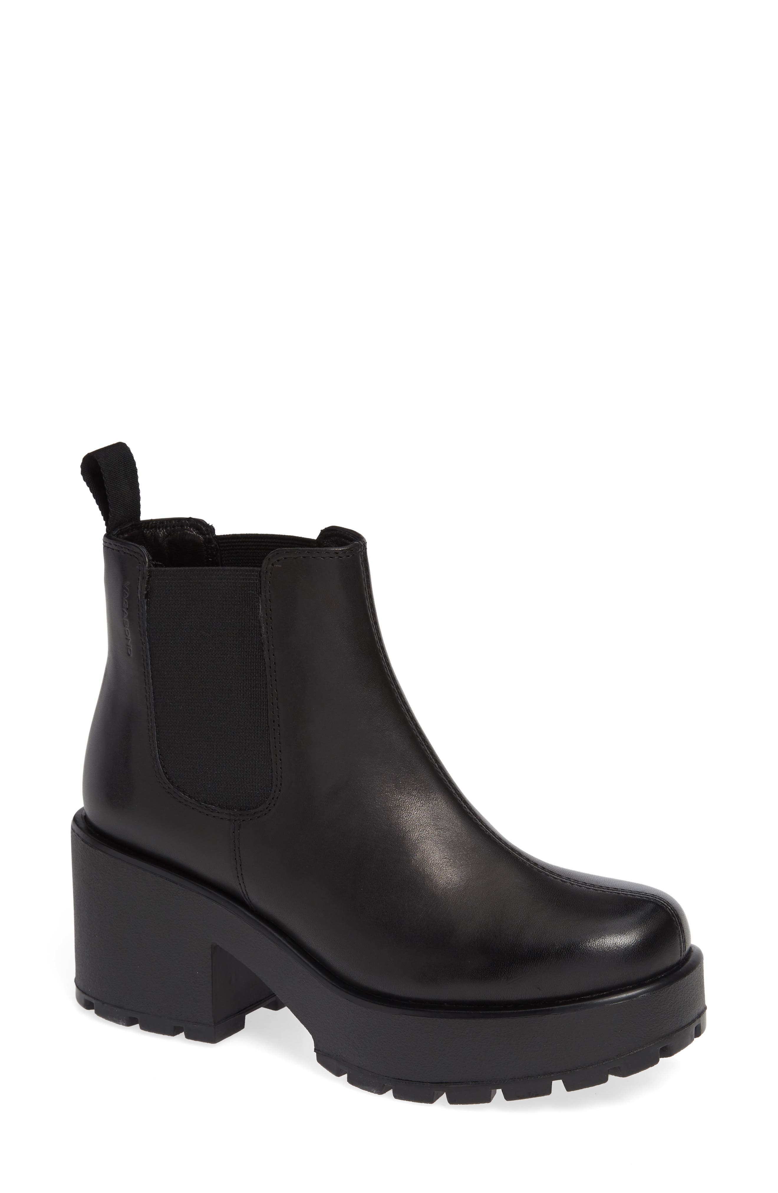 Vagabond Shoemakers Dioon Platform Chelsea Bootie, Main, color, 