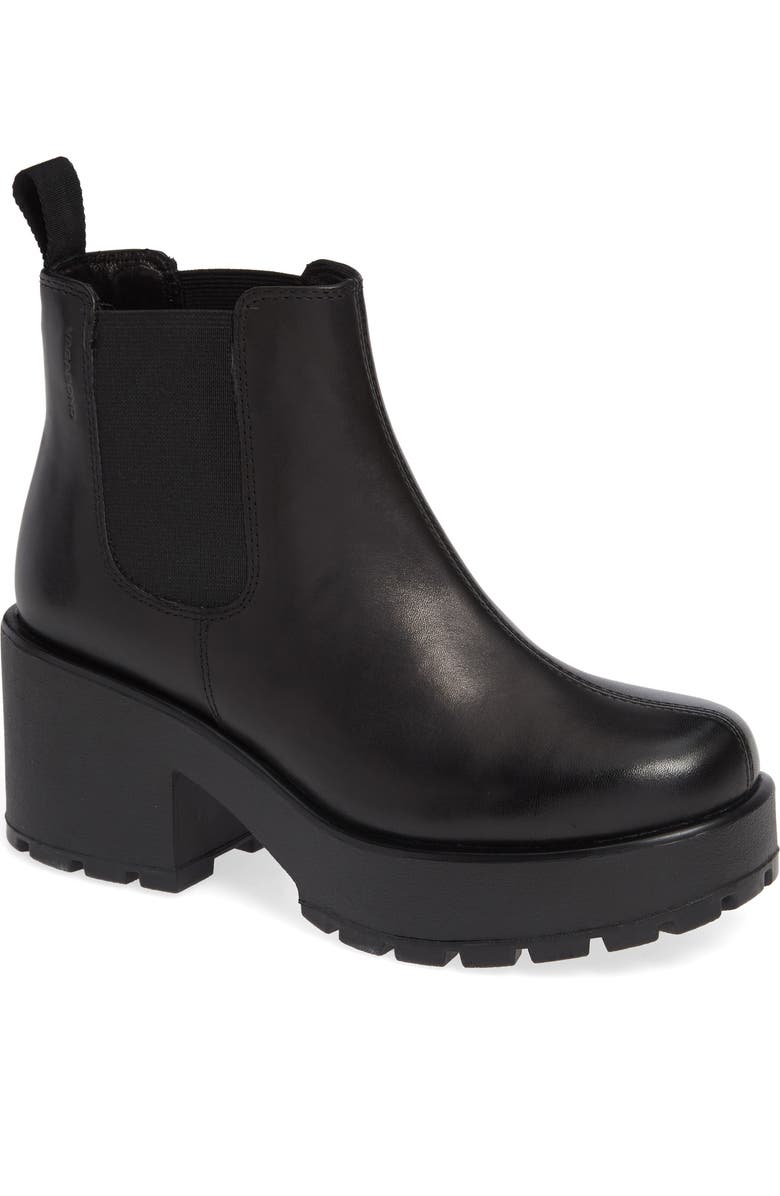 Vagabond Shoemakers Dioon Platform Chelsea Bootie, Main, color,