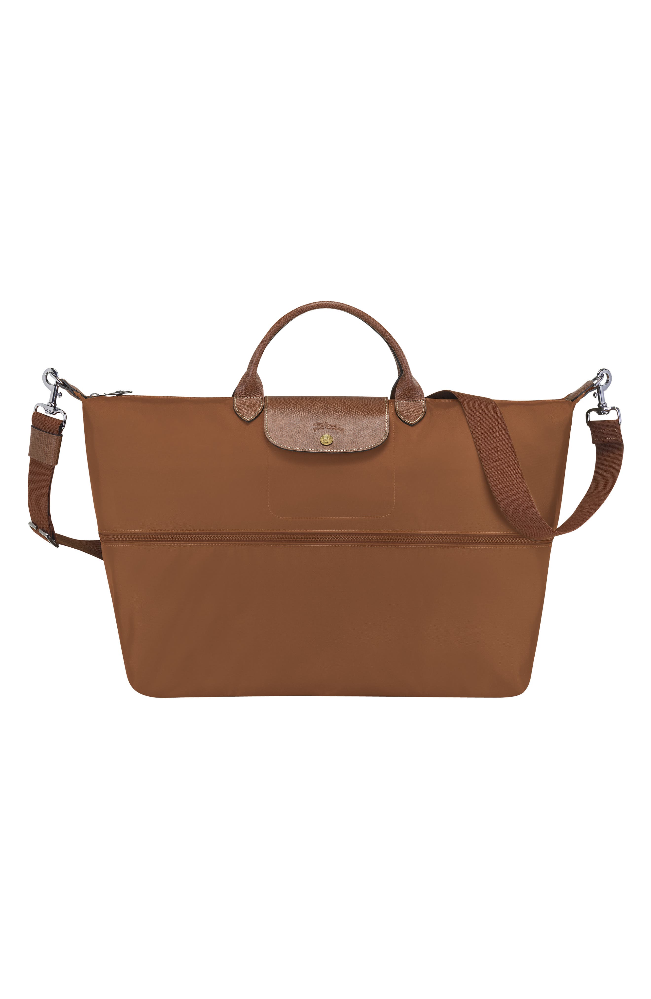 21-Inch Expandable Travel Bag, Alternate, color, COGNAC