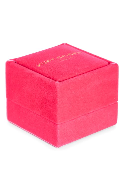 Kurt Geiger London Crystal Heart Halo Cocktail Ring In Multi