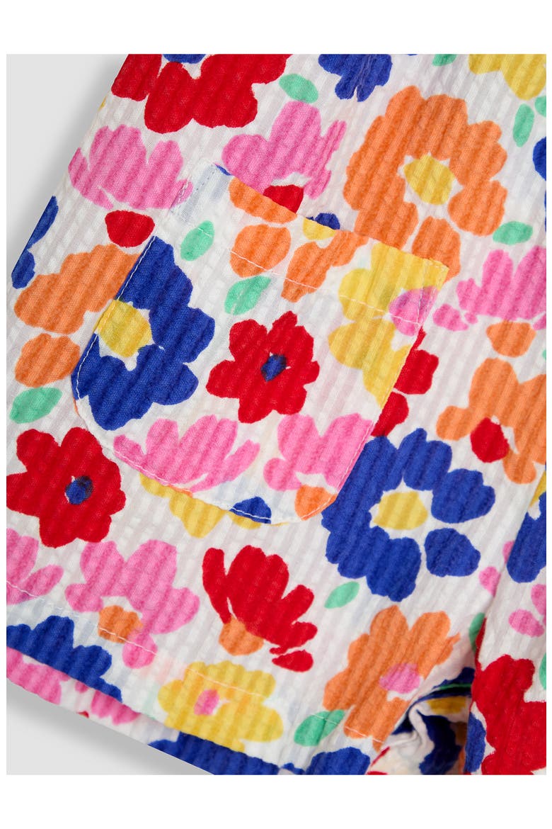 Bright Floral Romper, Alternate, color, FUCHSIA