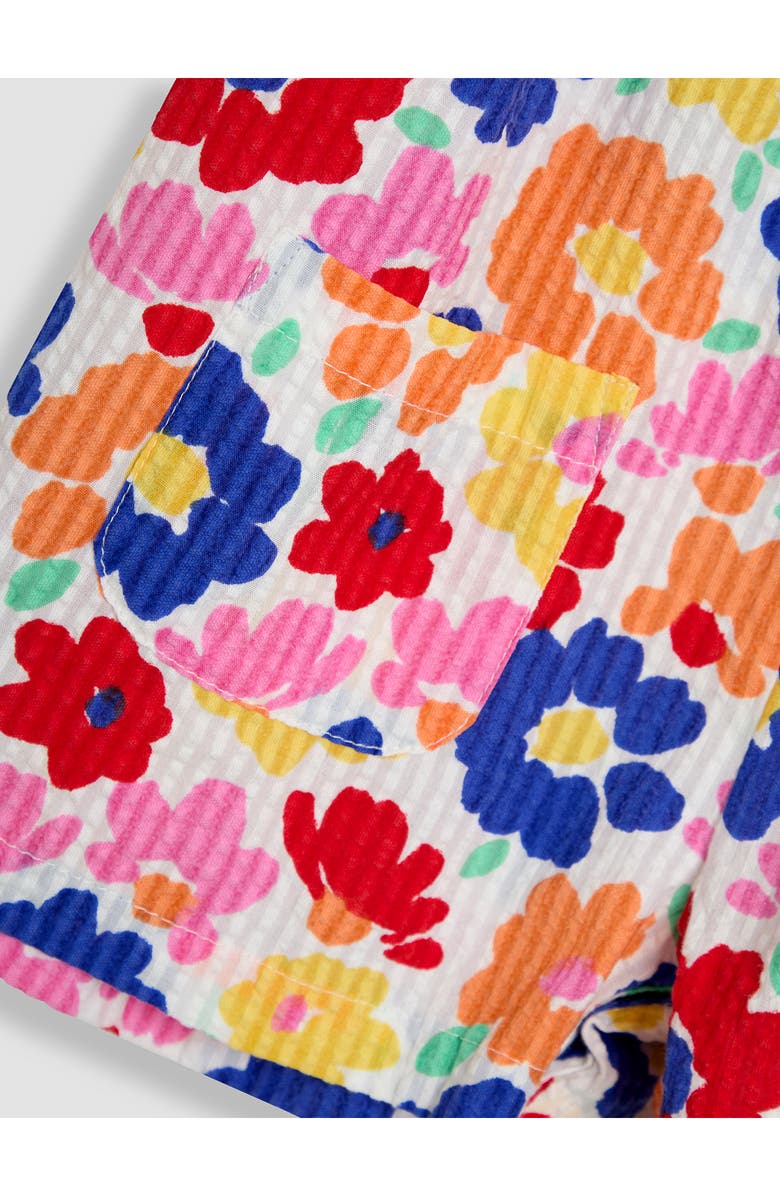 JOJO MAMAN BEBE Bright Floral Romper, Alternate, color, Fuchsia