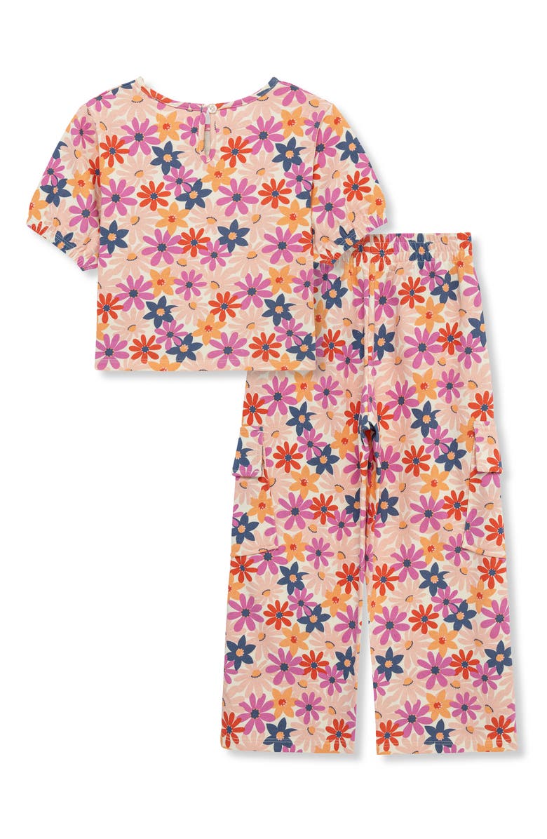 Peek Aren't You Curious Kids' Daisies Top & Cargo Pants Set, Alternate, color, Print