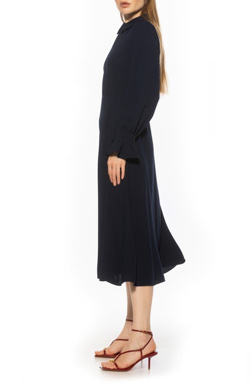 Alexia Admor Lana Fit & Flare Midi Dress In Blue