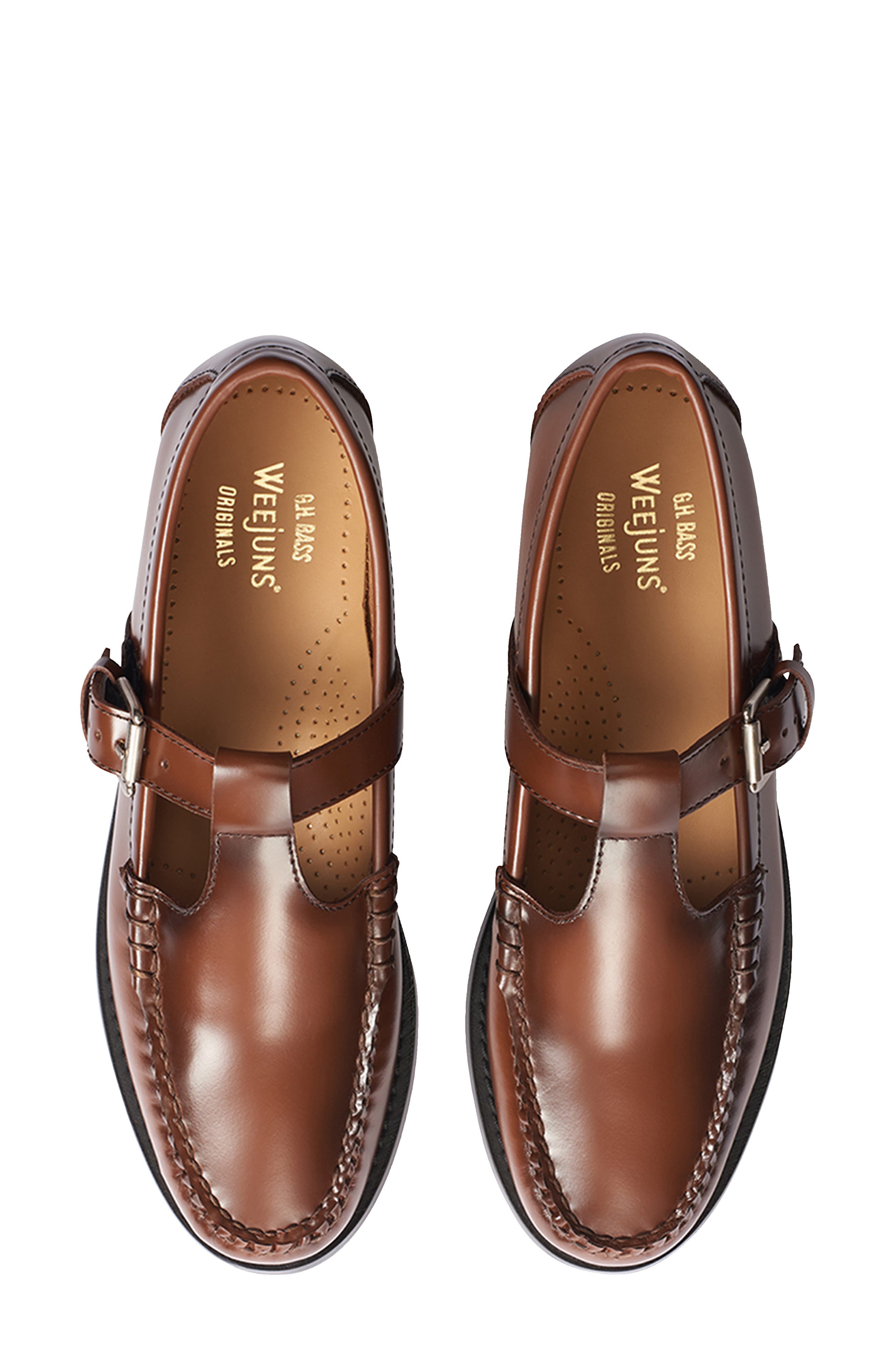 Weejuns® Mary Jane Moc Toe Loafer, Alternate, color, WHISKEY