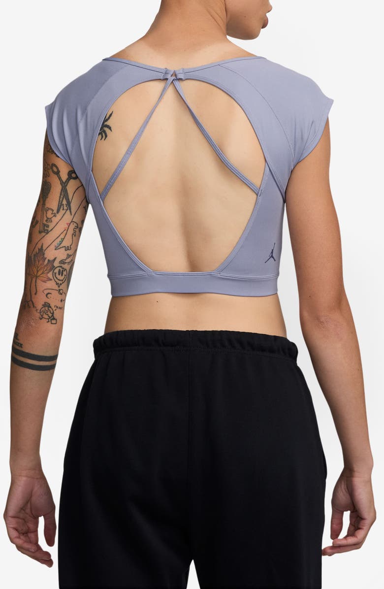 Jordan Dri-FIT Performance Crop Top, Alternate, color, Indigo Haze