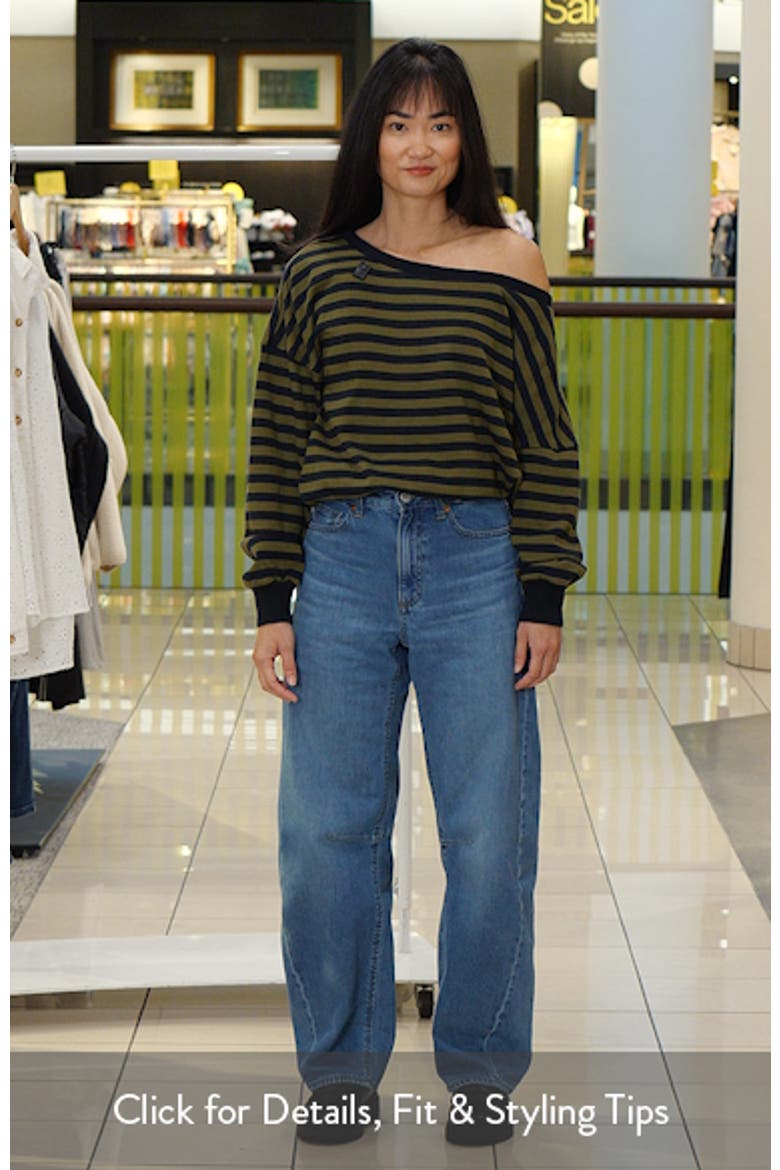 Kurt Striped Off the Shoulder Top video