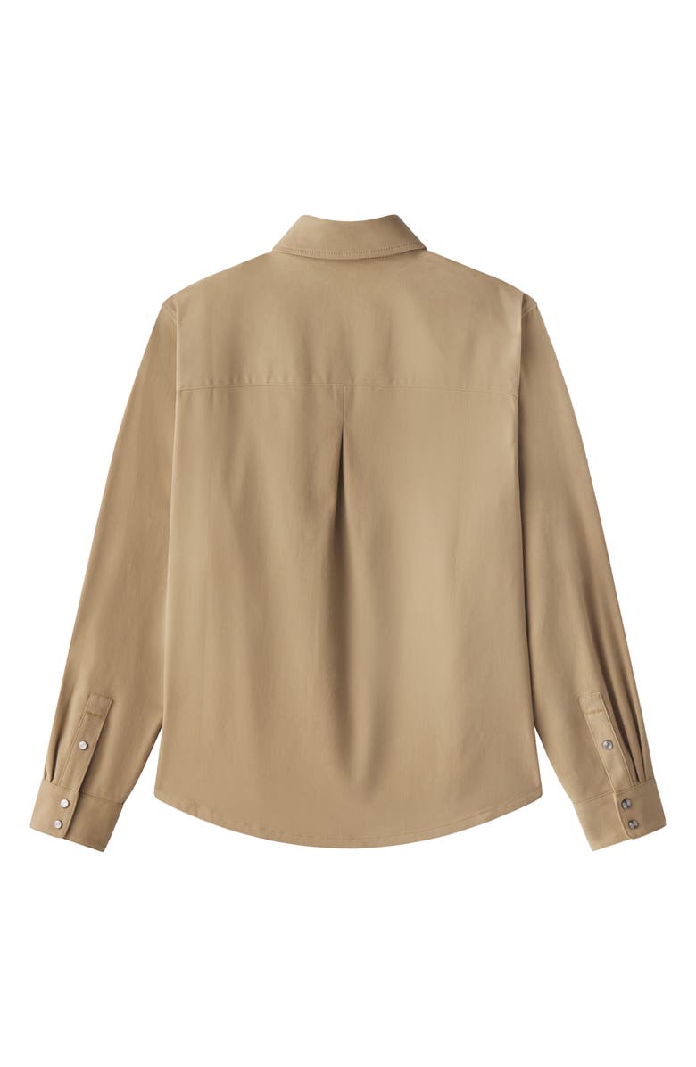 VAYDER Oversize Stretch Twill Snap-Up Overshirt, Alternate, color,