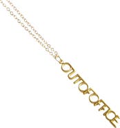Outofoffice Out Of Office Gold Charm Necklace