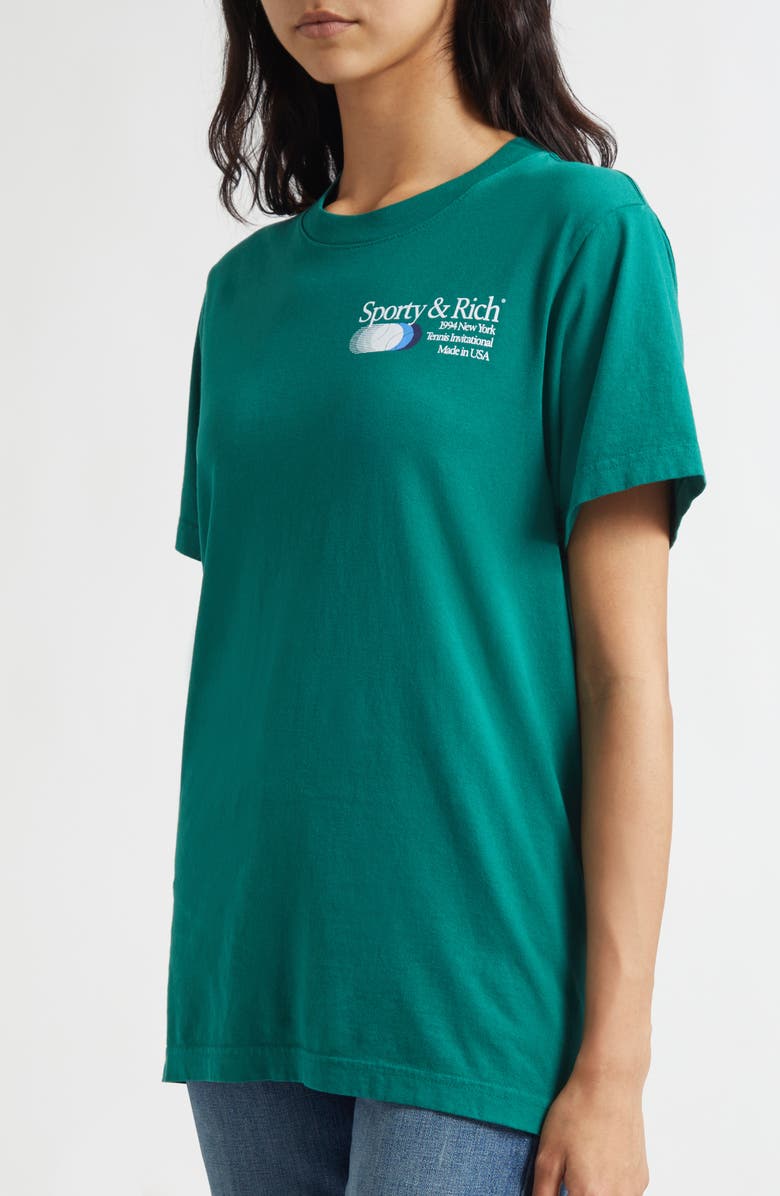 Sporty & Rich Gender Inclusive Invitational Graphic T-Shirt, Alternate, color, Alpine