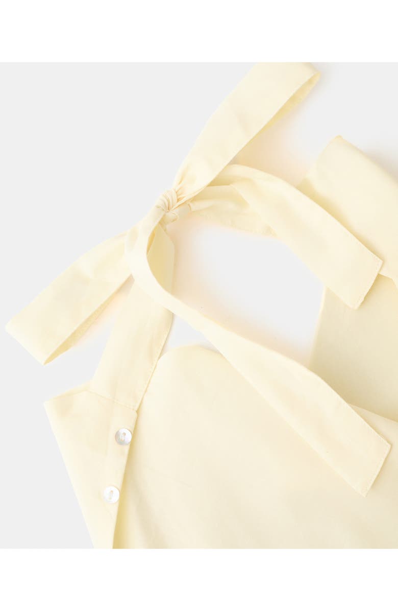 MANGO Button Trim Halter Cotton Top, Alternate, color, 