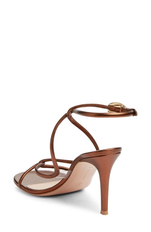 Gianvito Rossi Black Mamba 85 Sandals In Chocolate