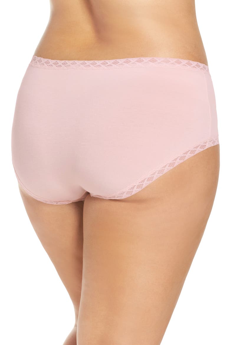 Bliss Stretch Cotton Full Briefs, Alternate, color, BLUSHING PINK