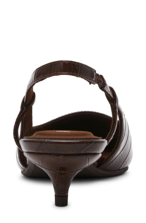 Anne Klein Shorty Slingback Pump In Brown