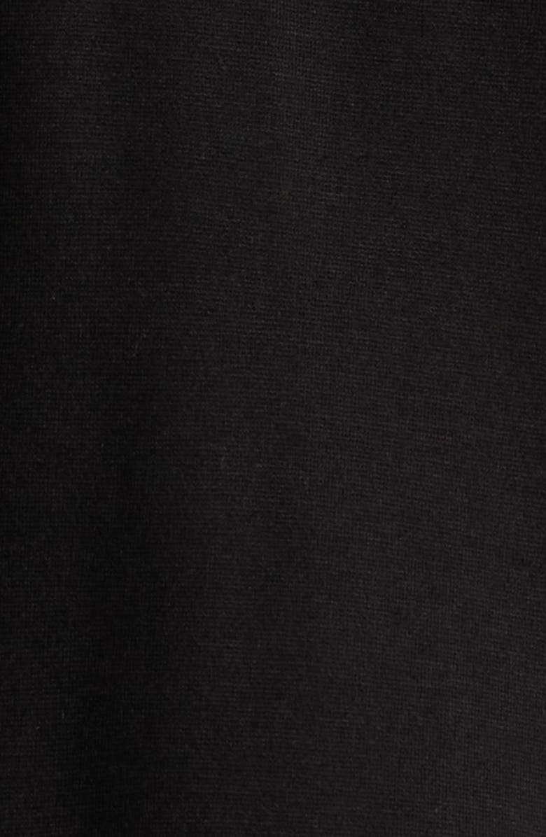 Jones New York Tipped Quarter Zip Poncho, Alternate, color, Jones Black/ Medchestnut