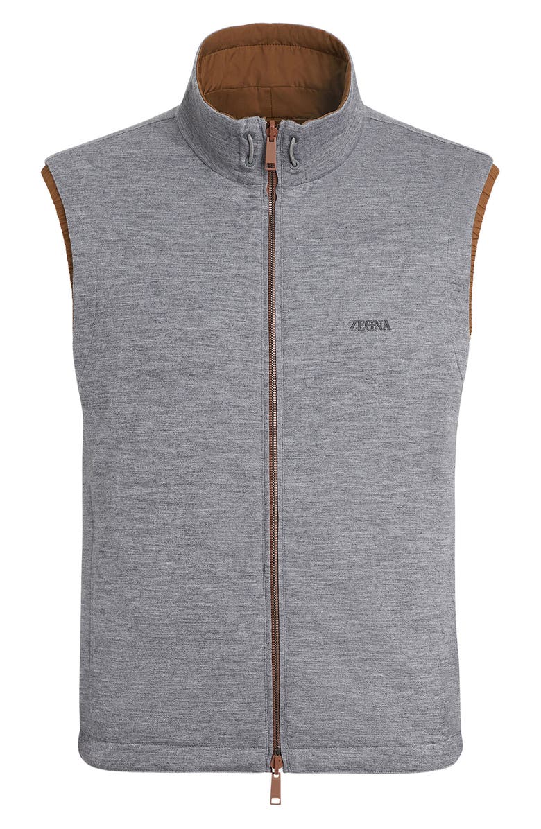 ZEGNA Zephyr Reversible Vest, Alternate, color, Vicuna