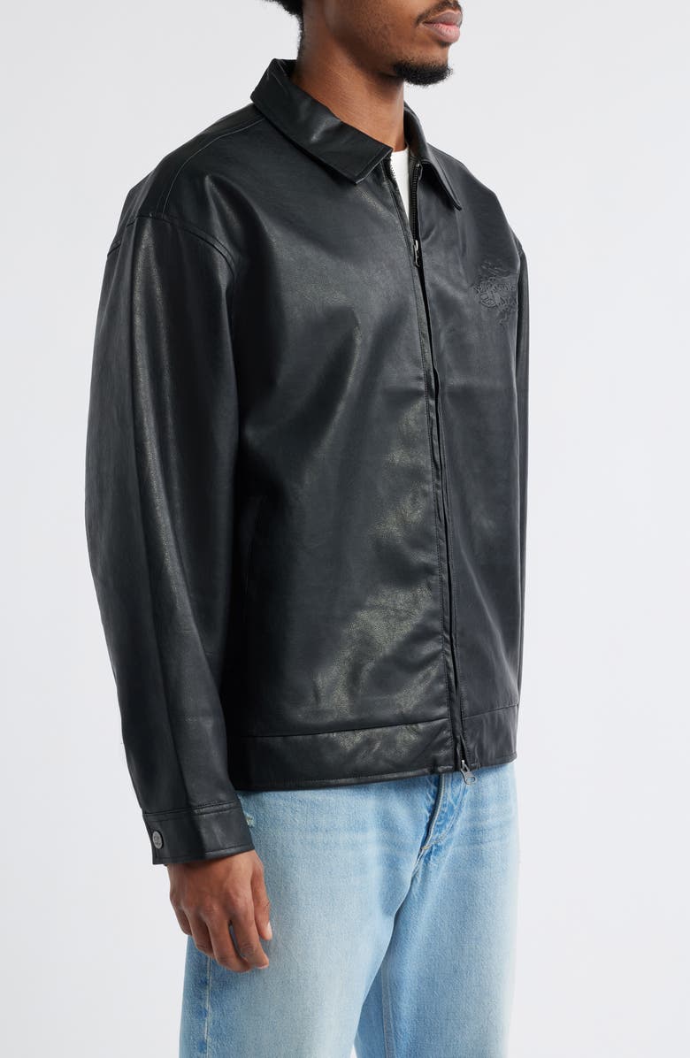 SANTO STUDIO Circle of Angels Faux Leather Jacket, Alternate, color,