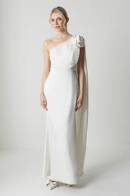 Coast One Shoulder Satin Wedding Dress