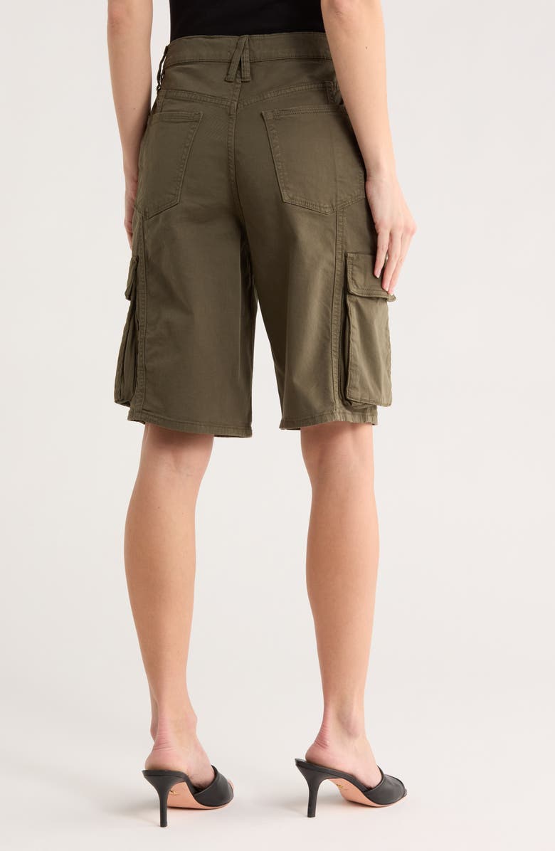 Good American Twill Cargo Shorts, Alternate, color, Fatigue001