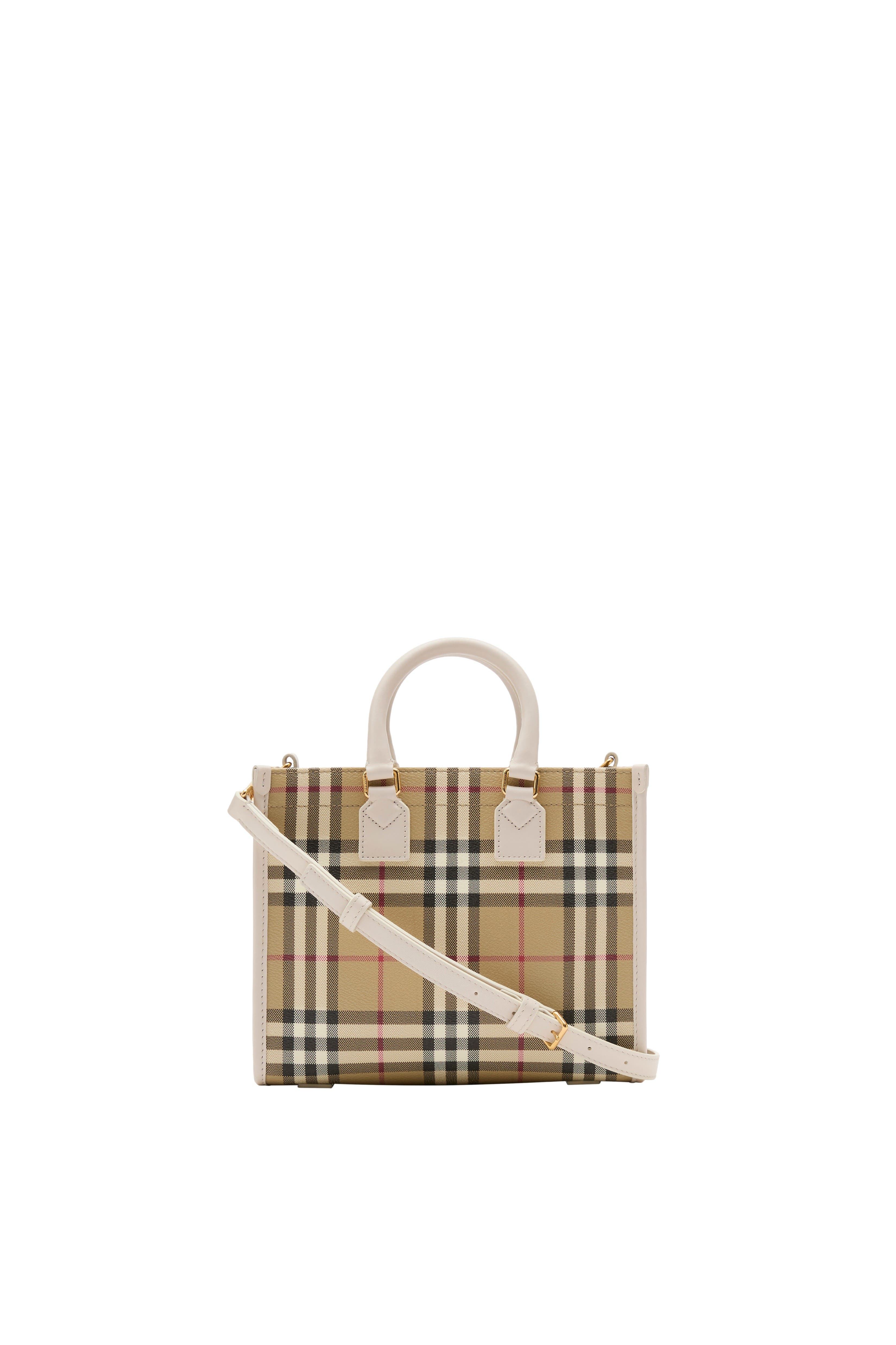 Mini Freya Tote, Alternate, color, Vintage check/soap beige