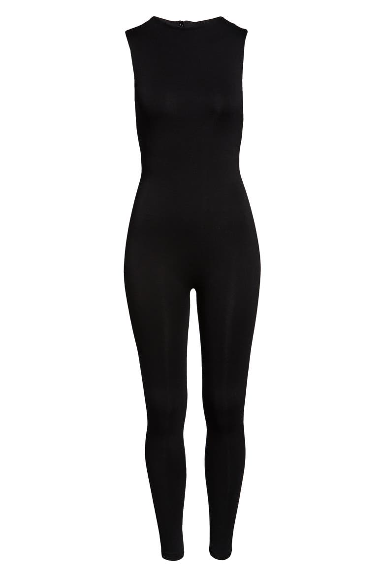 NW Sleeveless Sculpt Jumpsuit, Alternate, color, BLACK
