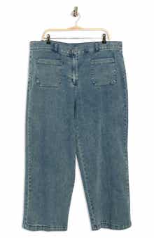 RUBY RD French Terry Denim Look Pants