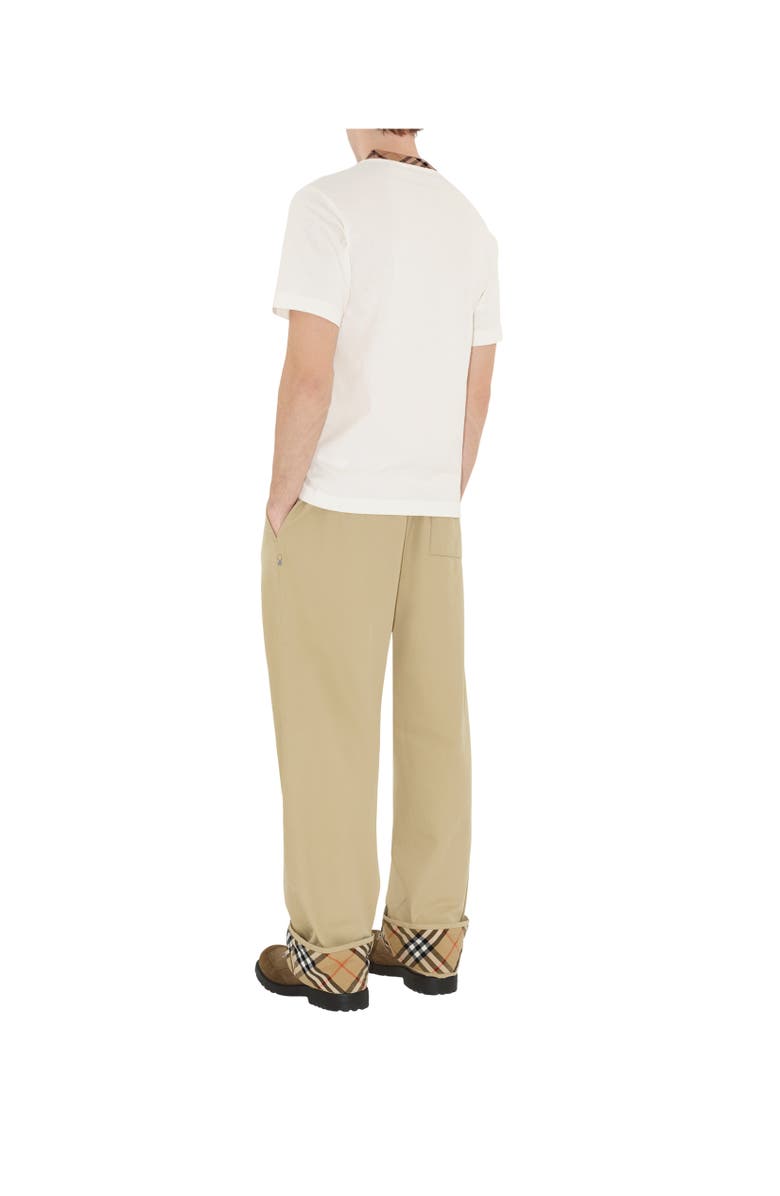 Burberry Gabardine Trousers, Alternate, color, Hamper Beige