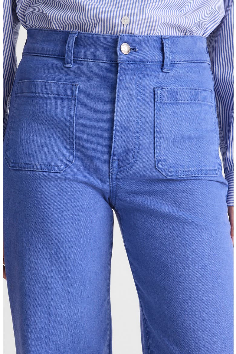 The Emmy Patch Pocket Wide Leg Pants, Alternate, color, FRENCH BLUE