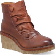 Miz Mooz Alice Leather Wedge Bootie