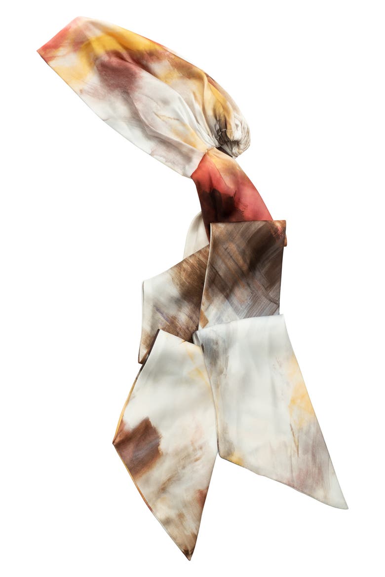 Gigi Satin Head Scarf, Alternate, color, YELLOW