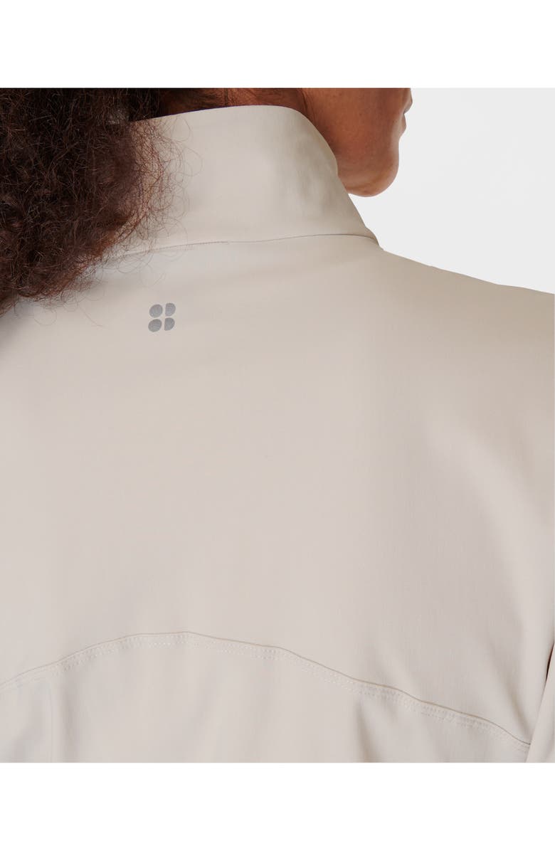 Sweaty Betty Explorer Half Zip Anorak, Alternate, color, Mineral Be