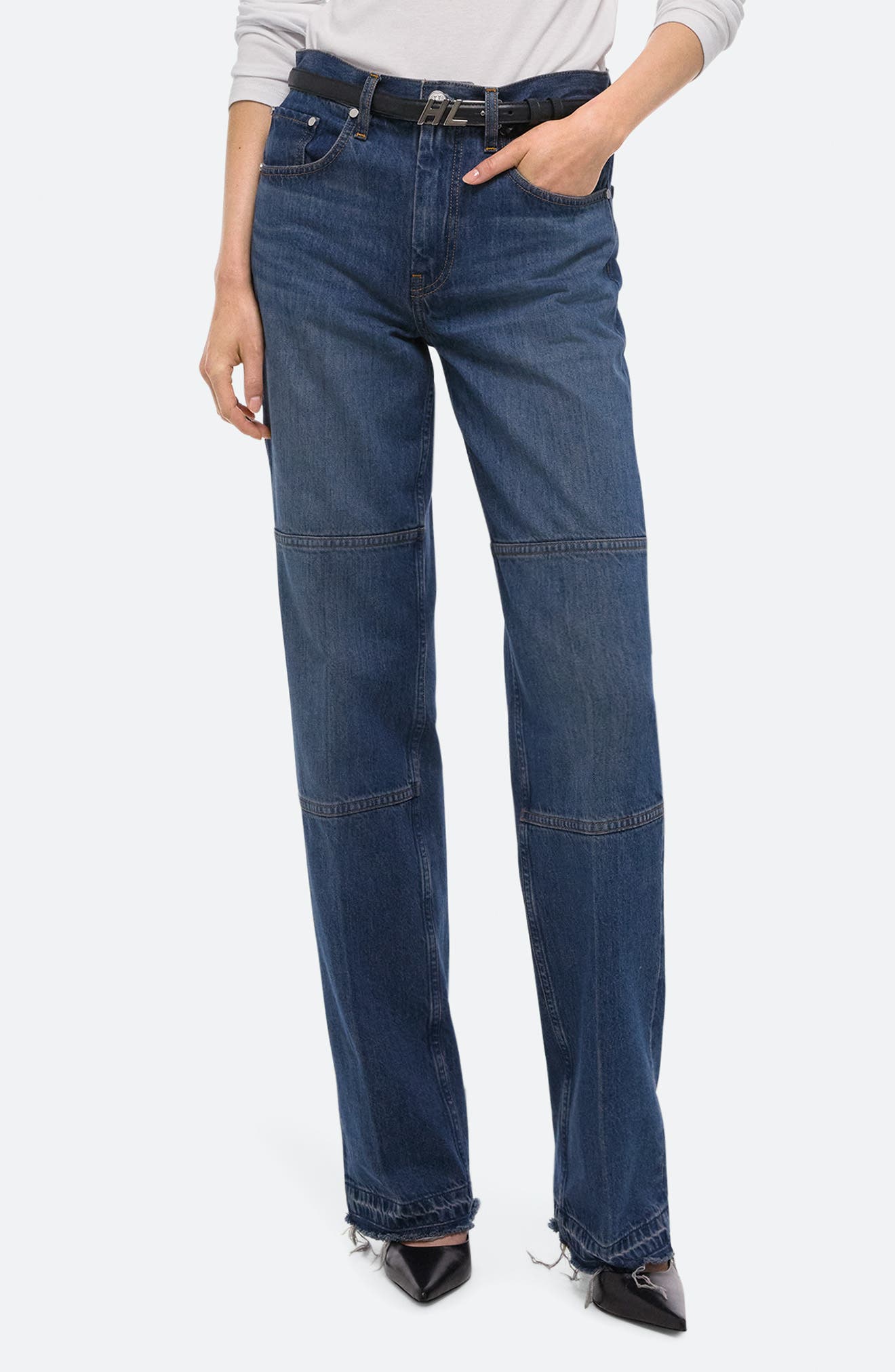 Helmut Lang Raw Edge Carpenter Jeans