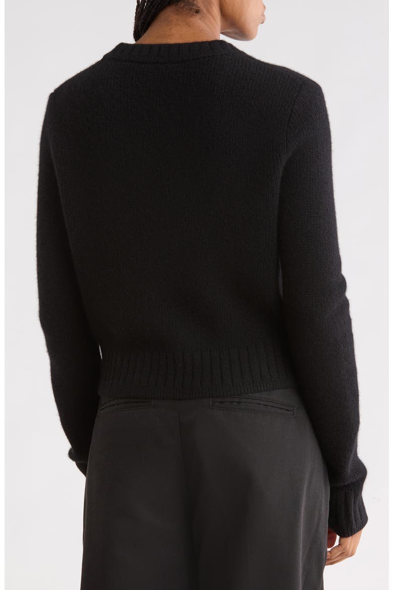 Baby Cashmere Crewneck Sweater, Alternate, color, BLACK