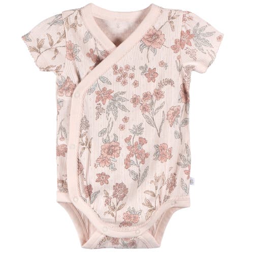 Just Born Assorted 3-pack Bodysuits In Animal Print