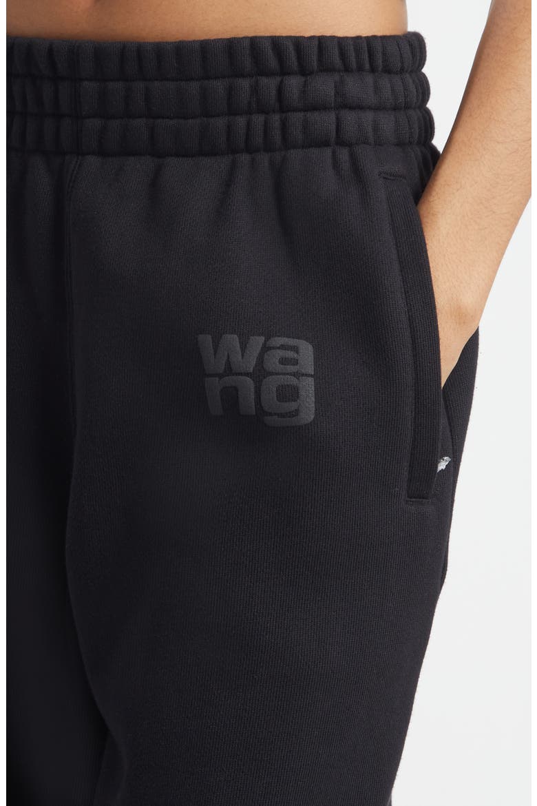 Essential Logo Cotton French Terry Sweatpants, Alternate, color, BLACK