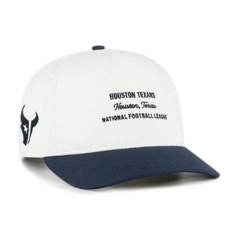 Men's '47  White Houston Texans Contemporary Two-Tone Hitch Adjustable Hat