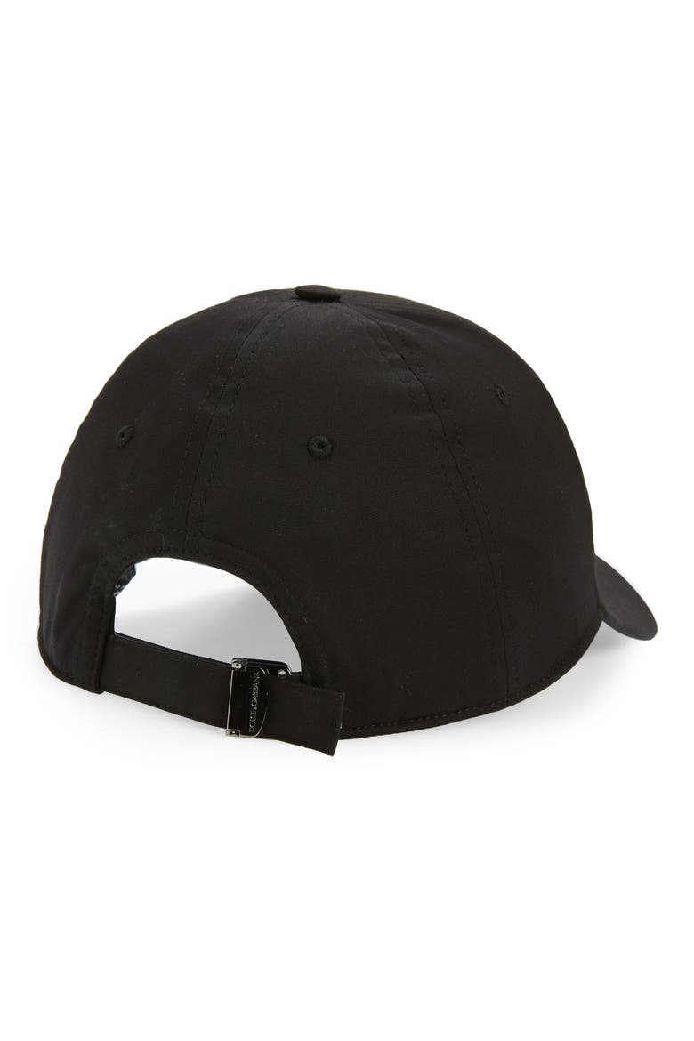 Logo Plate Baseball Cap, Alternate, color, BLACK